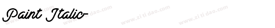 Paint Italic字体转换